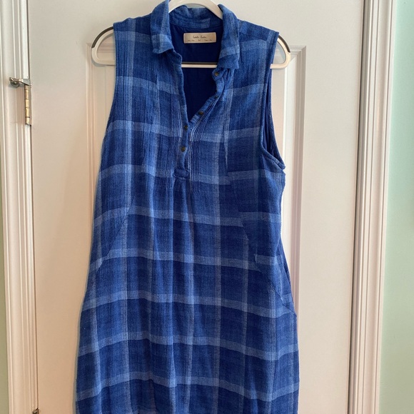 Anthropologie Isabelle Sinclair Blue Dress XL - Picture 1 of 4